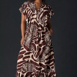 ANTHROPOLOGIE Maeve Cassandra Maxi Dress  size xxs